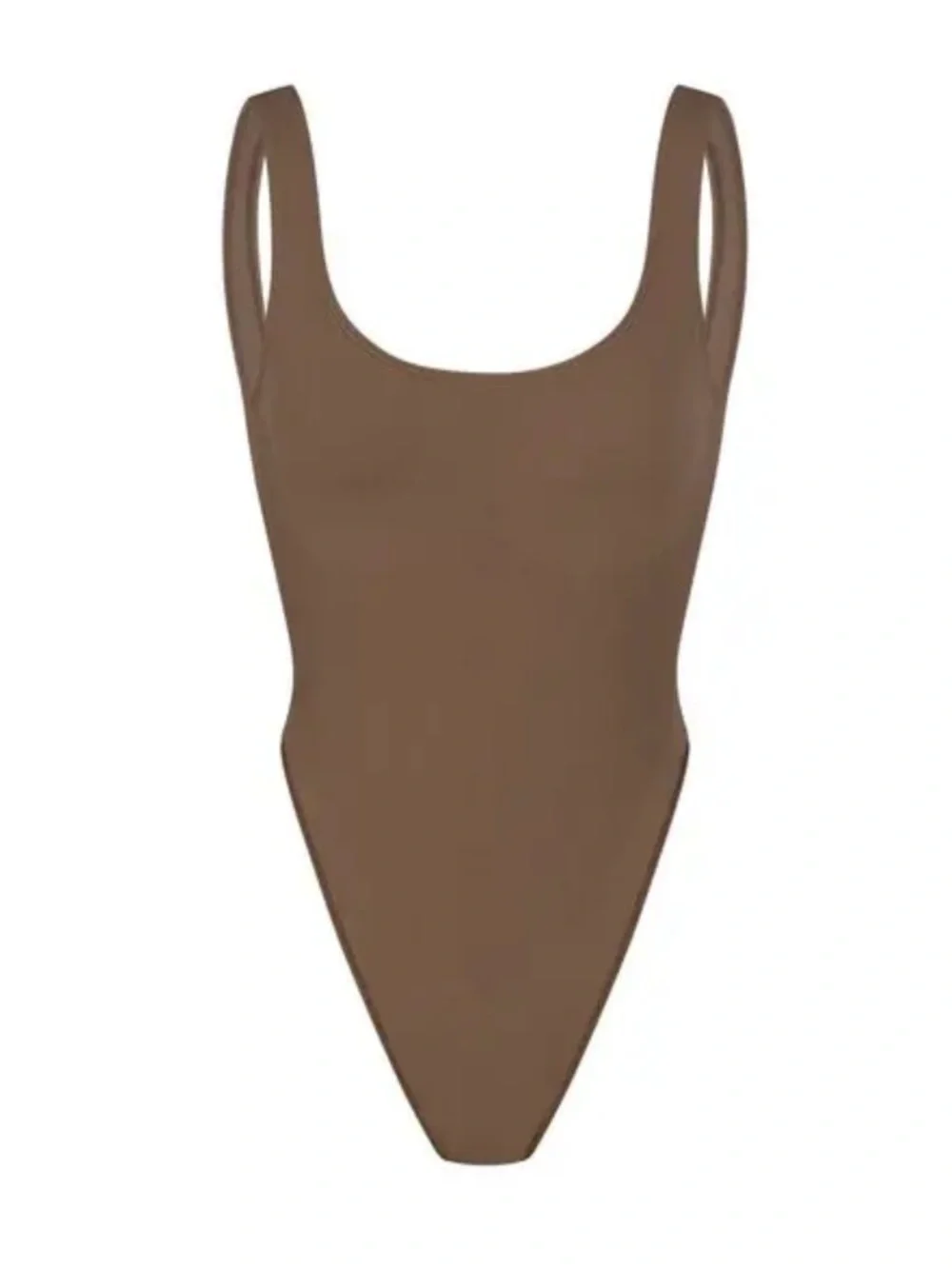 SKIMS Contour High Cut Bodysuit - Olive